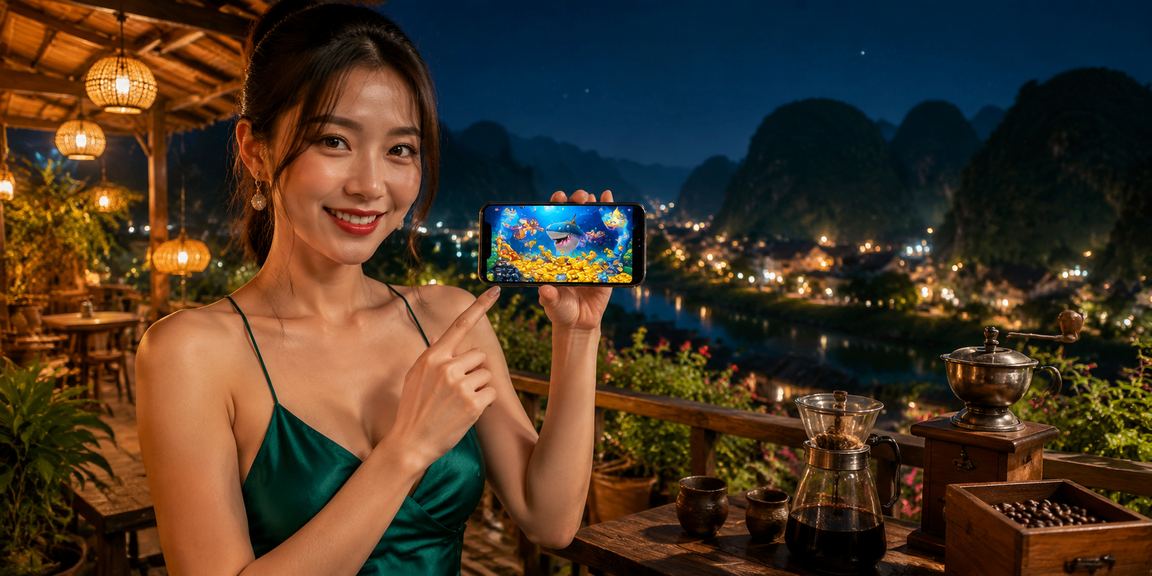 Người dùng tại Ninh Bình chơi casino trực tuyến trên điện thoại tại quán cà phê